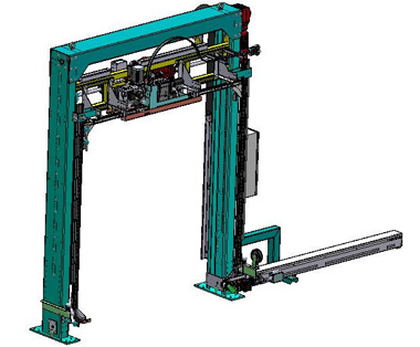 TB Vertical pallet strapper with flexible height