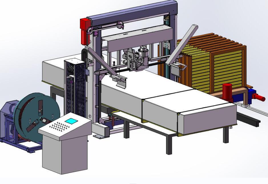 Automatic Flat sheet metal strapping machine bundling machine